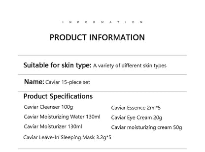 15-Piece Caviar Skincare Set